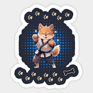 Karate Shiba! Sticker